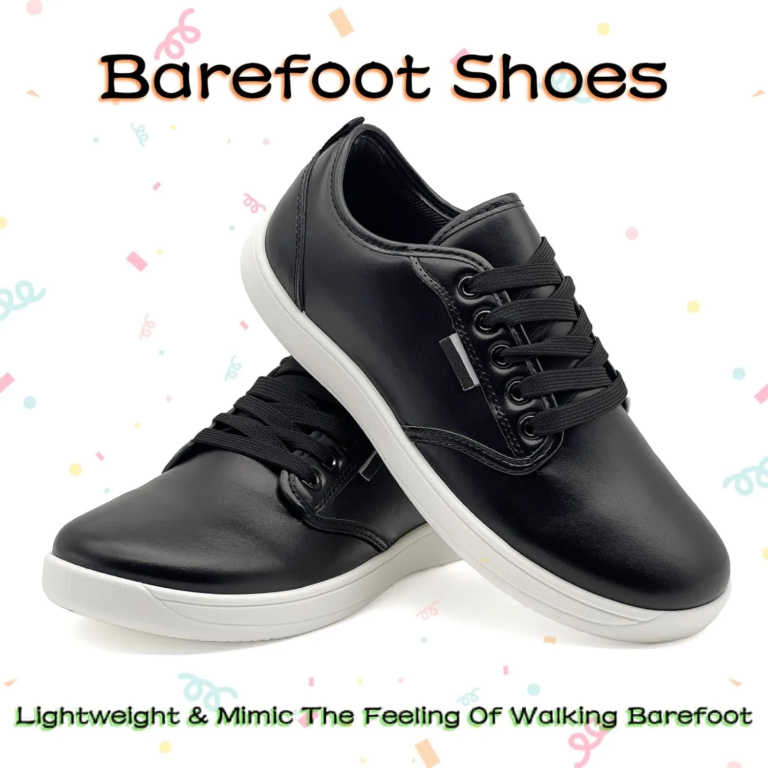 Barefoot Shoes Men Women Zero Drop Minimalist Soft Feel Wide Toe Box Non-Slip Comfortable Walking & Hiking Sneakers