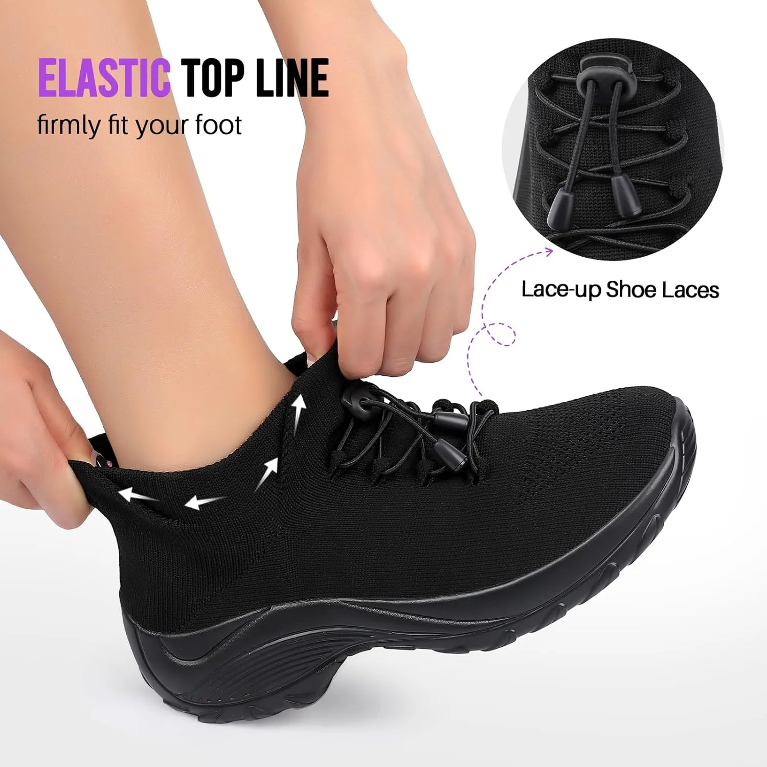 Comfortable Breathable Women Walking Shoes Slip on Trainers Women's Orthopedic Casual Ladies Shoe Thick Bottom