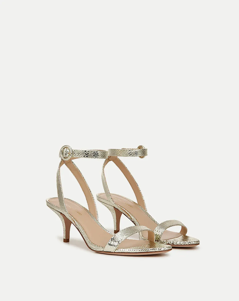 Darcelle Metallic Leather Sandal
