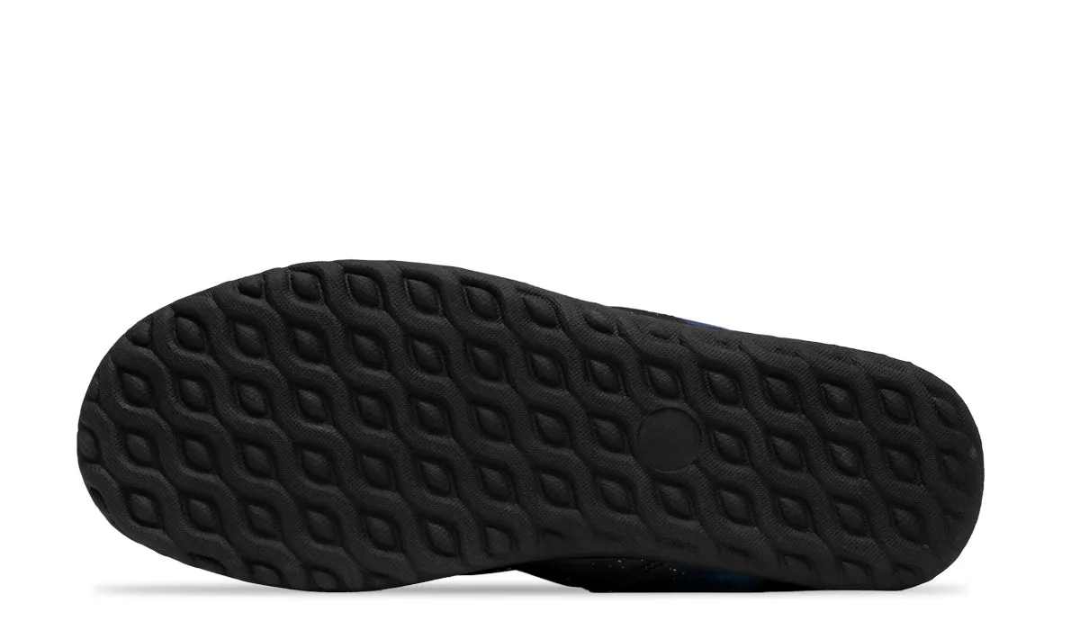 Deep Blue Comfy Winter Boots - Warm Vegan Boots with Side Zipper and Anti-Slip Soles