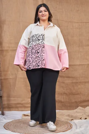 Dual tone cotton summer shirt for women