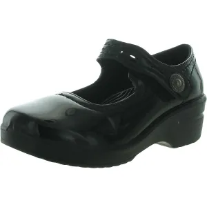 Easy Street Womens Letsee Patent Adjustable Clogs