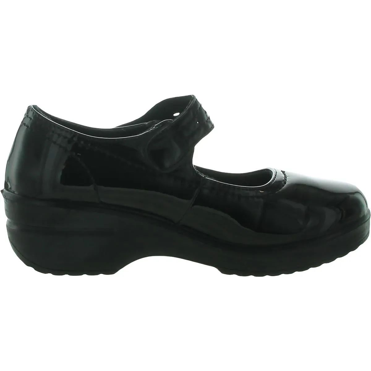 Easy Street Womens Letsee Patent Adjustable Clogs