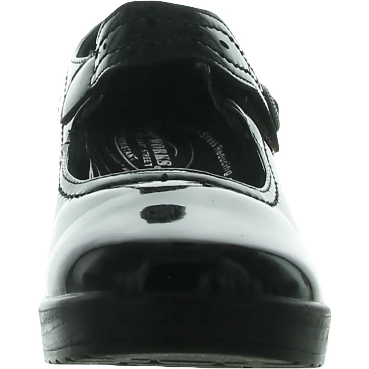 Easy Street Womens Letsee Patent Adjustable Clogs