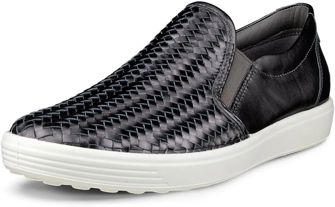 ECCO Women's Soft 7 Woven Slip on 2.0 Sneaker