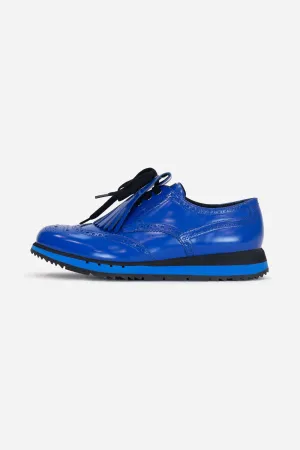 Electric Blue RunWay Fringe Oxfords