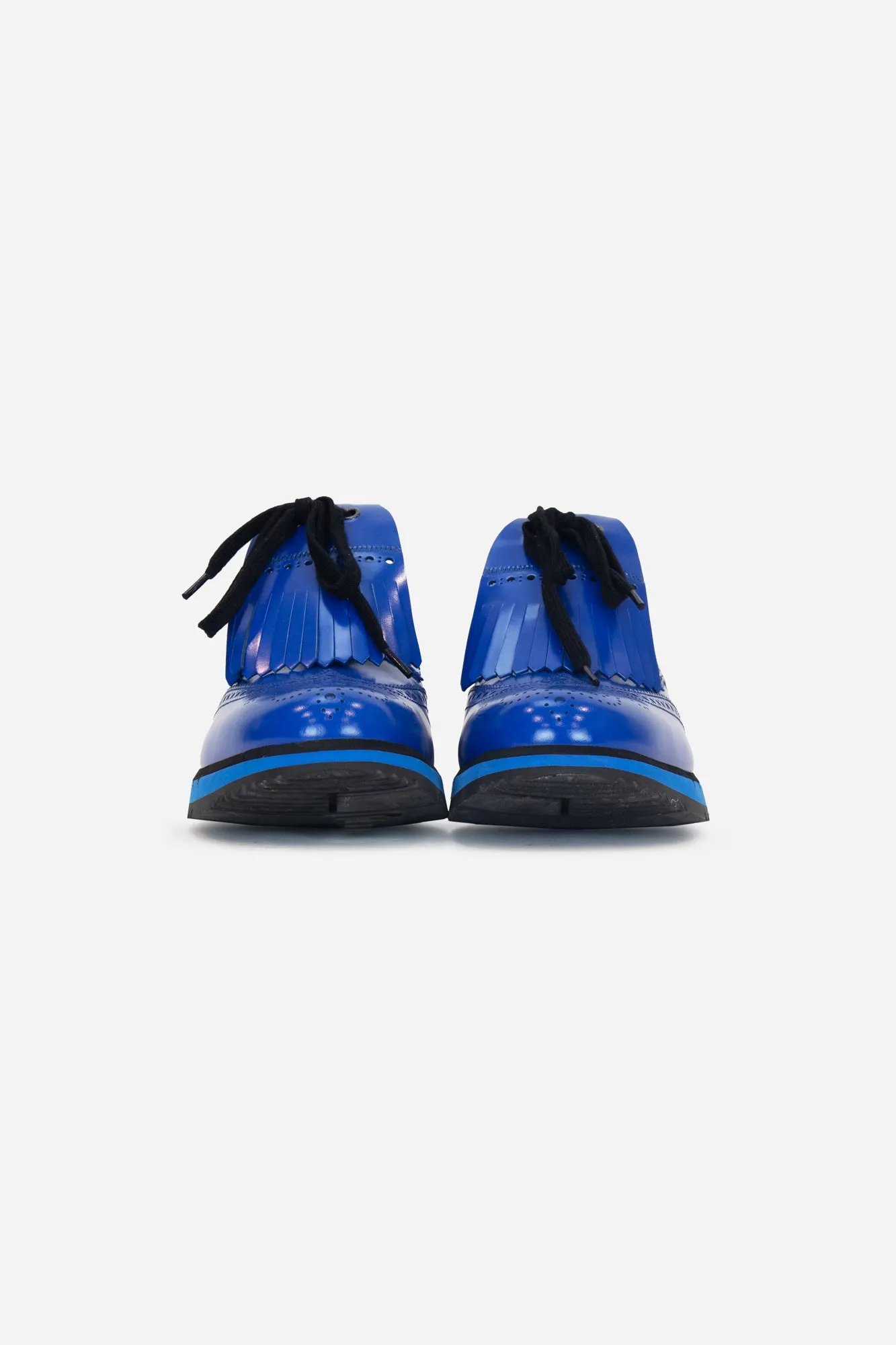 Electric Blue RunWay Fringe Oxfords