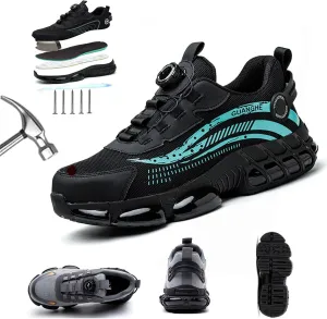 Evontura Ultra-Light Safety Shoes - Composite Toe Work Sneakers for Men & Women | Slip & Puncture Resistant | Breathable Mesh Industrial Shoes | All-Day Comfort Power Trainers