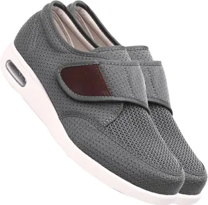 Extra Extra Wide Men's Slip-On Trainers - Lightweight Walking, Running, and Gym Sneakers for Comfort and Style