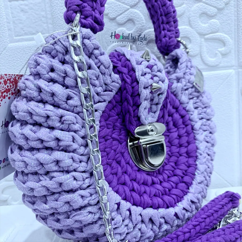 'Fola' Spikes in Purple/Glitter Lavender Mix