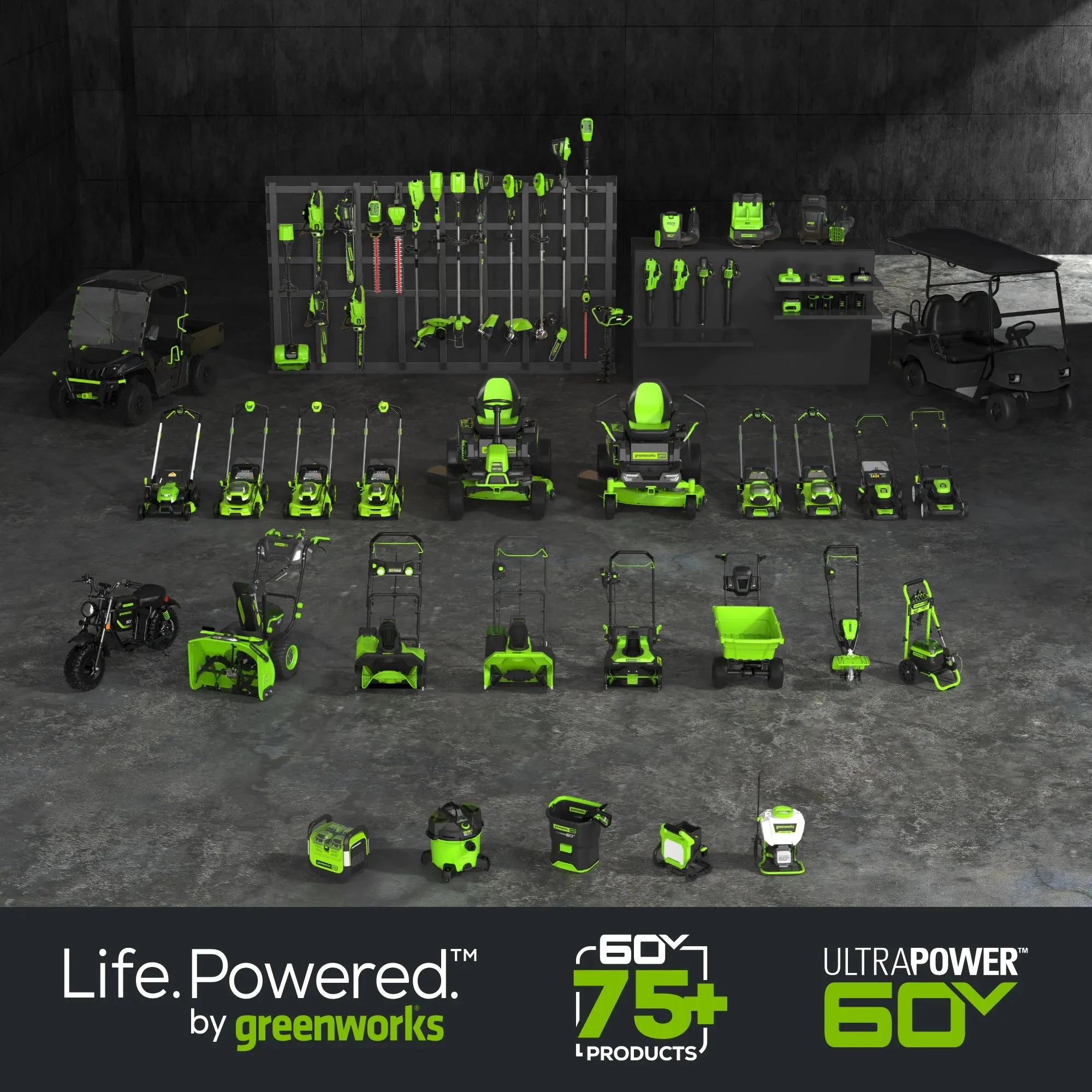 Greenworks 60V 16" 1.5kW Brushless Chainsaw with 2.5 Ah Battery & 3 Amp Charger   Bonus Chain