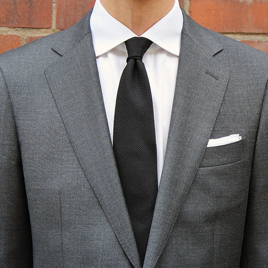 Grenadine / Garza Fina Tie - Black - Hand-Rolled