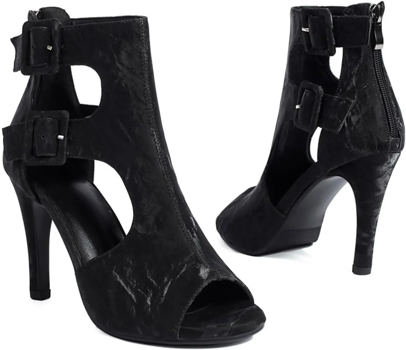 Heels for Women Peep Toe Booties Dressy Sandals Block heel Gliadiator Shoes