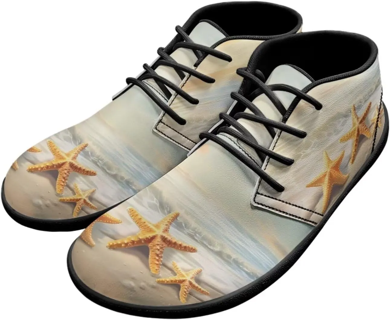 Howilath Marble Print Barefoot Sneakers Men Low Top Extra Width Anti-Skid Running Cross Training Shoe