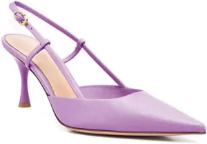 iadore Women Stiletto Heel Pumps Slingback Ankle Strap Closed Toe High Heel Sandals Shoes for Evening Parties
