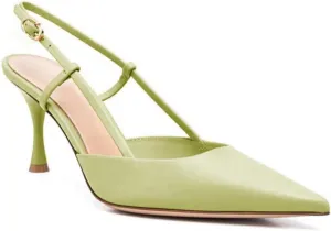 iadore Women Stiletto Heel Pumps Slingback Ankle Strap Closed Toe High Heel Sandals Shoes for Evening Parties