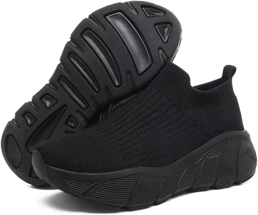 Jakcuz Women's Slip on Walking Shoes Non-Slip Comfortable 6cm Thick Sole Cushioning Fashion Sneakers Loafers Plus Size