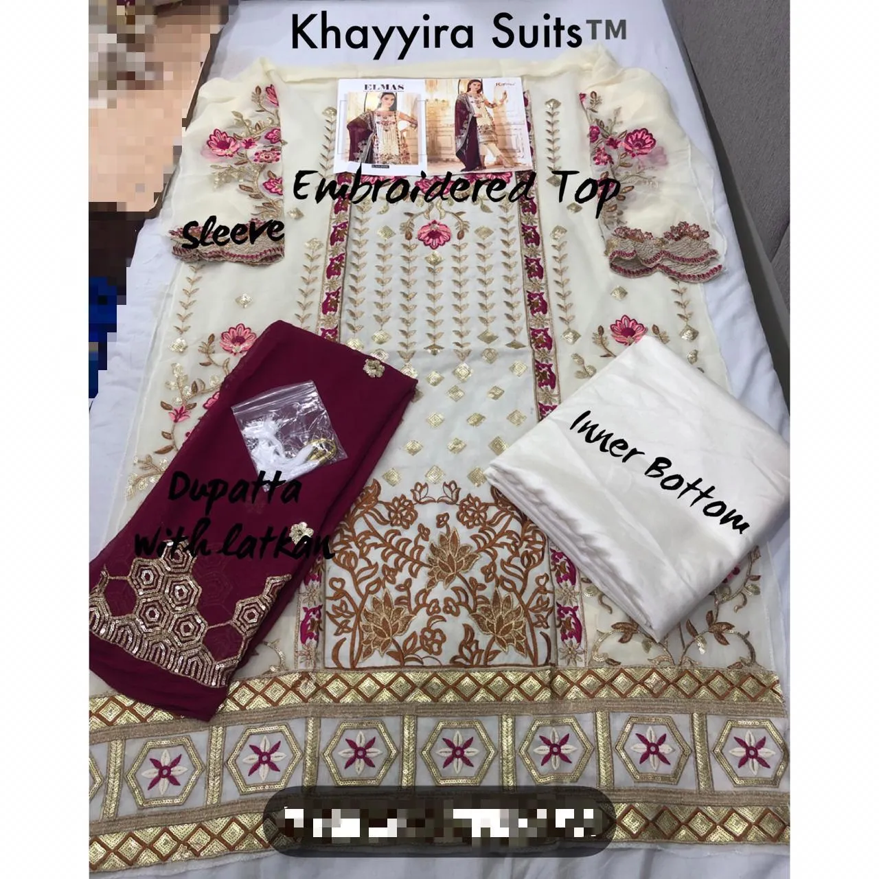 Khayyira Suits Elmas Heavy Chiffon Casual Wear Salwar Suit