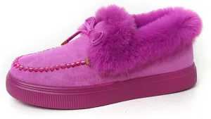 Ladmiple Winter Boots For Women Fashion Casual Slip-on Warm Loafers Shoes Faux Fur-Lined Comfortable Snow Ankle Booties