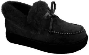 Lausiuoe Boots For Women Ankle Booties Winter Warm Snow Fuzzy Flat Loafers Cute Silp On Comfortable Casual Walking Shoes