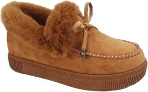 Lausiuoe Winter Fashion Boots For Women 2024 Snow Boots Fur Lined Warm Fuzzy booties Casual Slip On Comfortable Loafers Shoes
