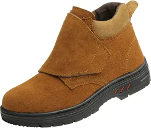 Lightweight Safety Shoes Women Men Safety Trainers Breathable Work Boots Steel Toe Cap Work Trainers (Color : Brown, Size : 8 US)