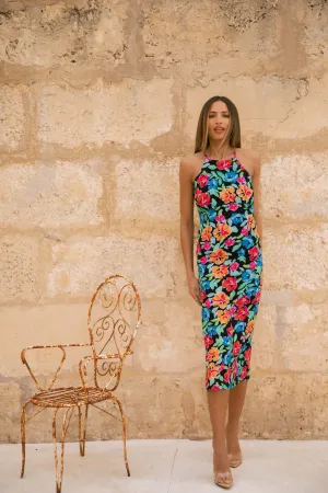 Loretta Dress In Retro Floral