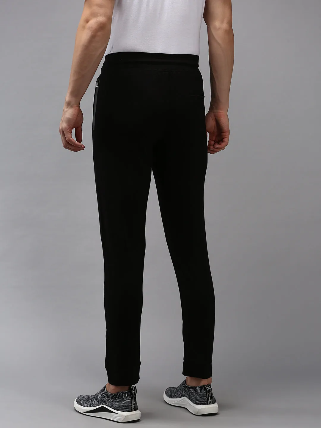 Men Black Solid Joggers