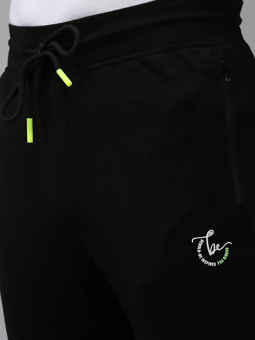 Men Black Solid Joggers