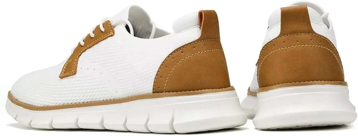 Mens Casual Oxfords Walking Shoes Fashion Mesh Dress Business Sneakers Work Comfortable Lightweight Soft Sole