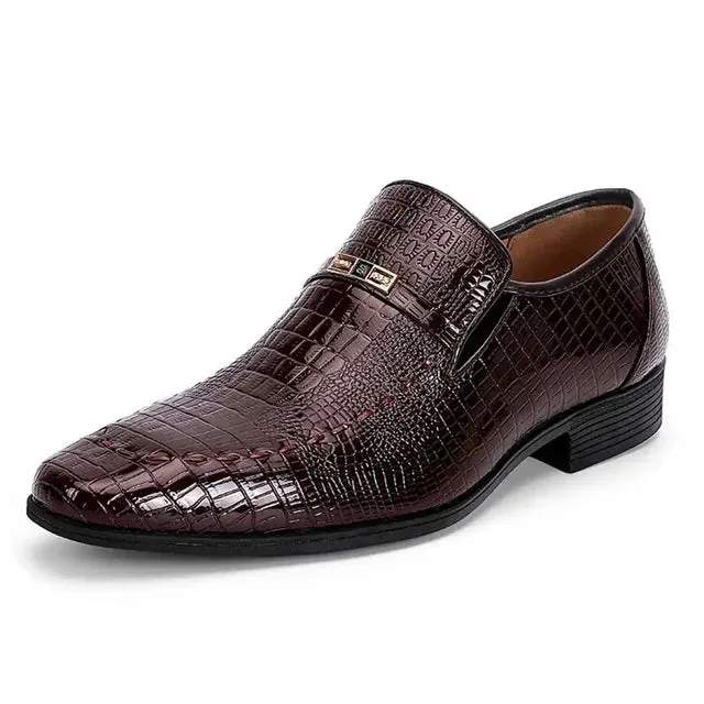 Mens Fashionable Red SlipOn Dress Shoes