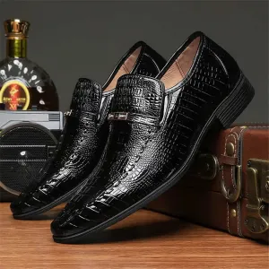 Mens Fashionable Red SlipOn Dress Shoes