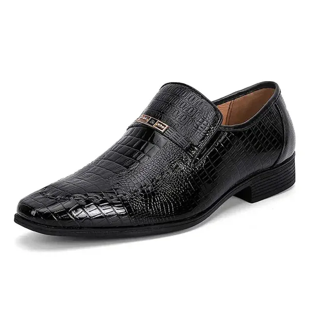 Mens Fashionable Red SlipOn Dress Shoes