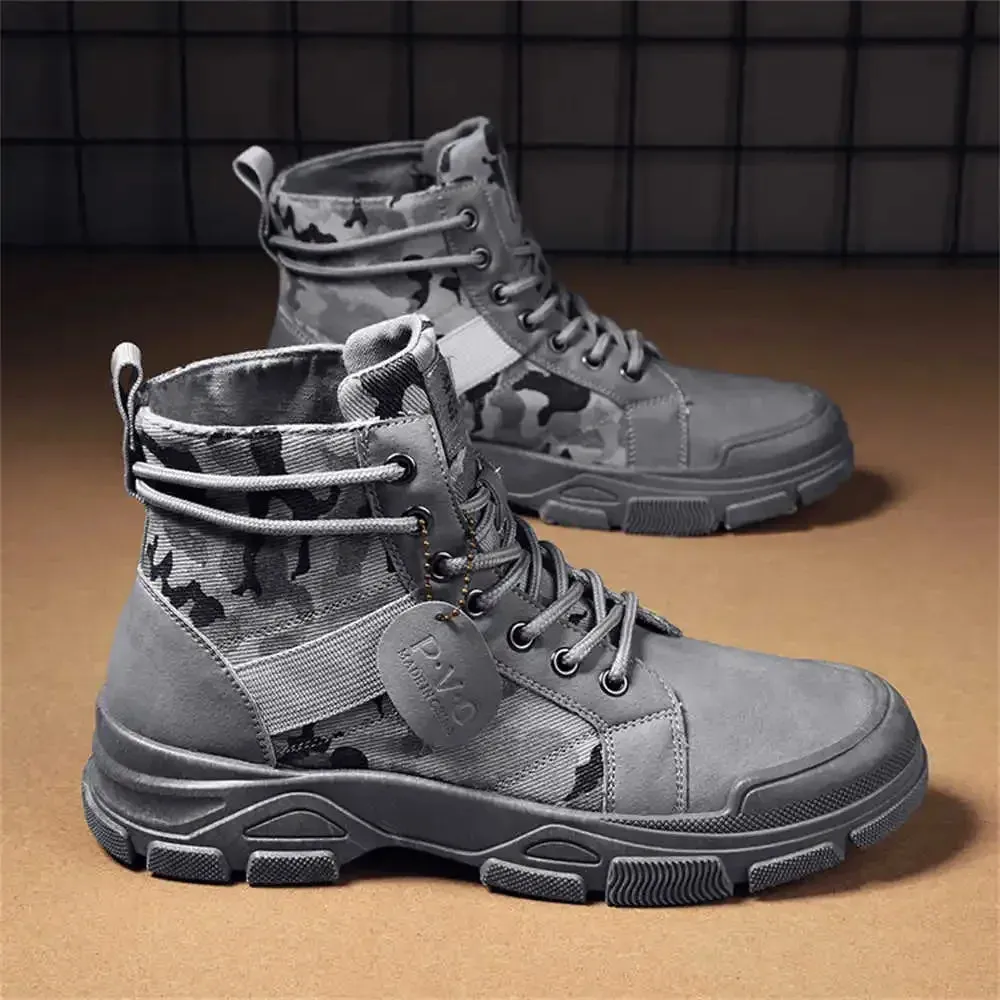 Mens HighTop White PU Leather Luxury Sneakers