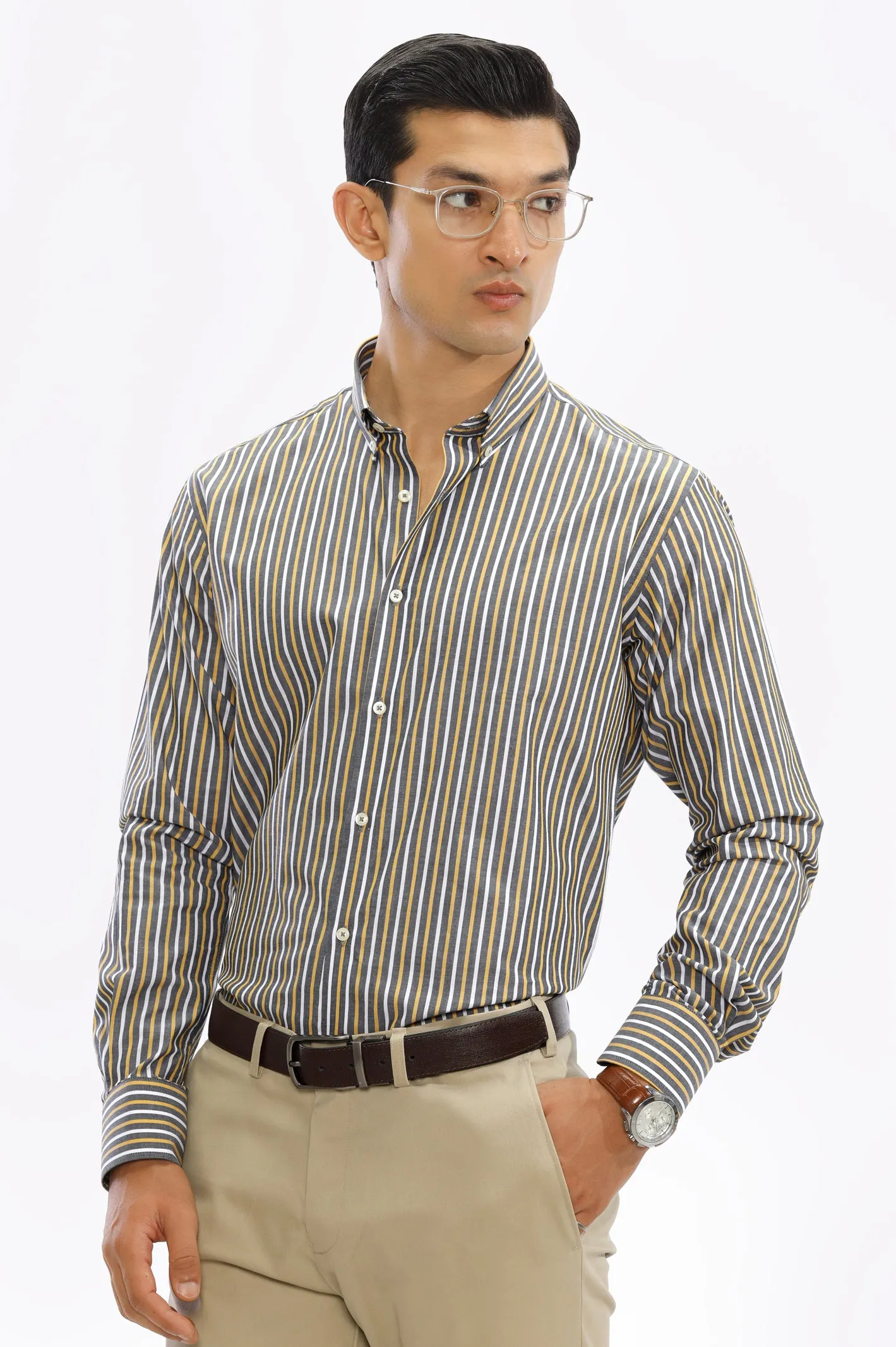 Multicolor Bengal Stripe Casual Milano Shirt
