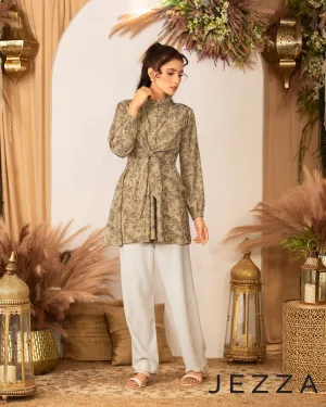 Printed Polyester Above-Knee Top 59912