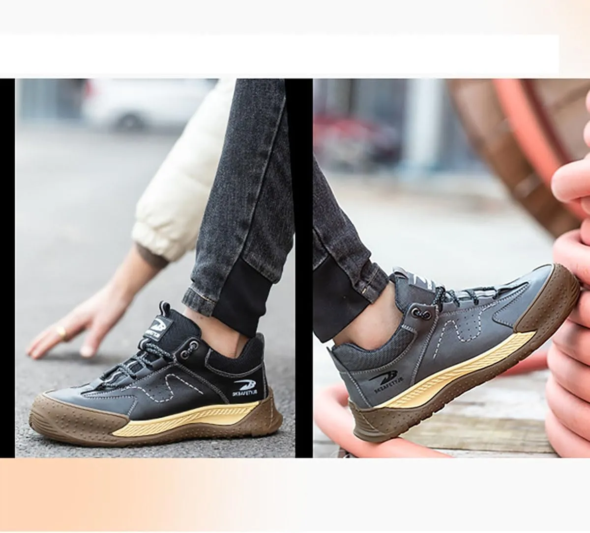 Safety Trainers Men Womens Steel Toe Cap Trainers Lightweight Comfortable Safety Shoes Work Trainers Non Slip & Breathable