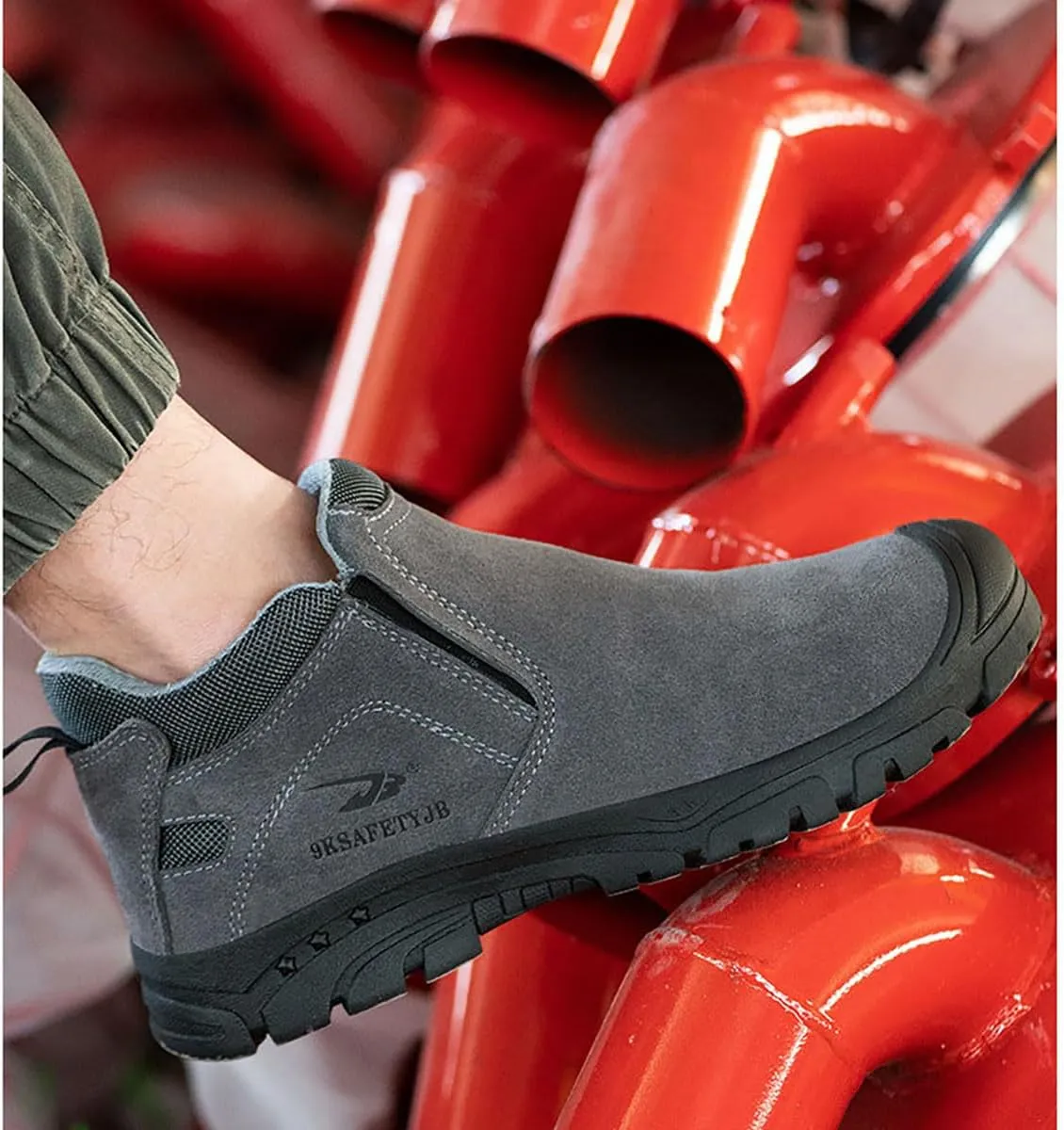 Safety Trainers Men Womens Steel Toe Cap Trainers Lightweight Comfortable Safety Shoes Work Trainers Non Slip & Breathable