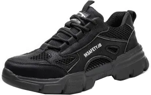 Safety Trainers Men Womens Steel Toe Cap Trainers Lightweight Comfortable Safety Shoes Work Trainers Non Slip & Breathable