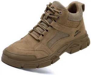 Safety Trainers Men's Steel Toe Cap Trainers Lightweight Safety Shoes for Men Breathable Work Boots