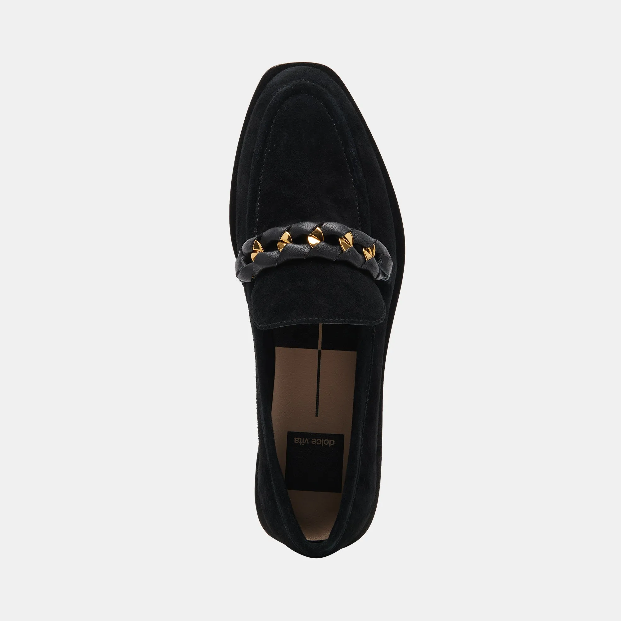 SALLIE FLATS ONYX SUEDE