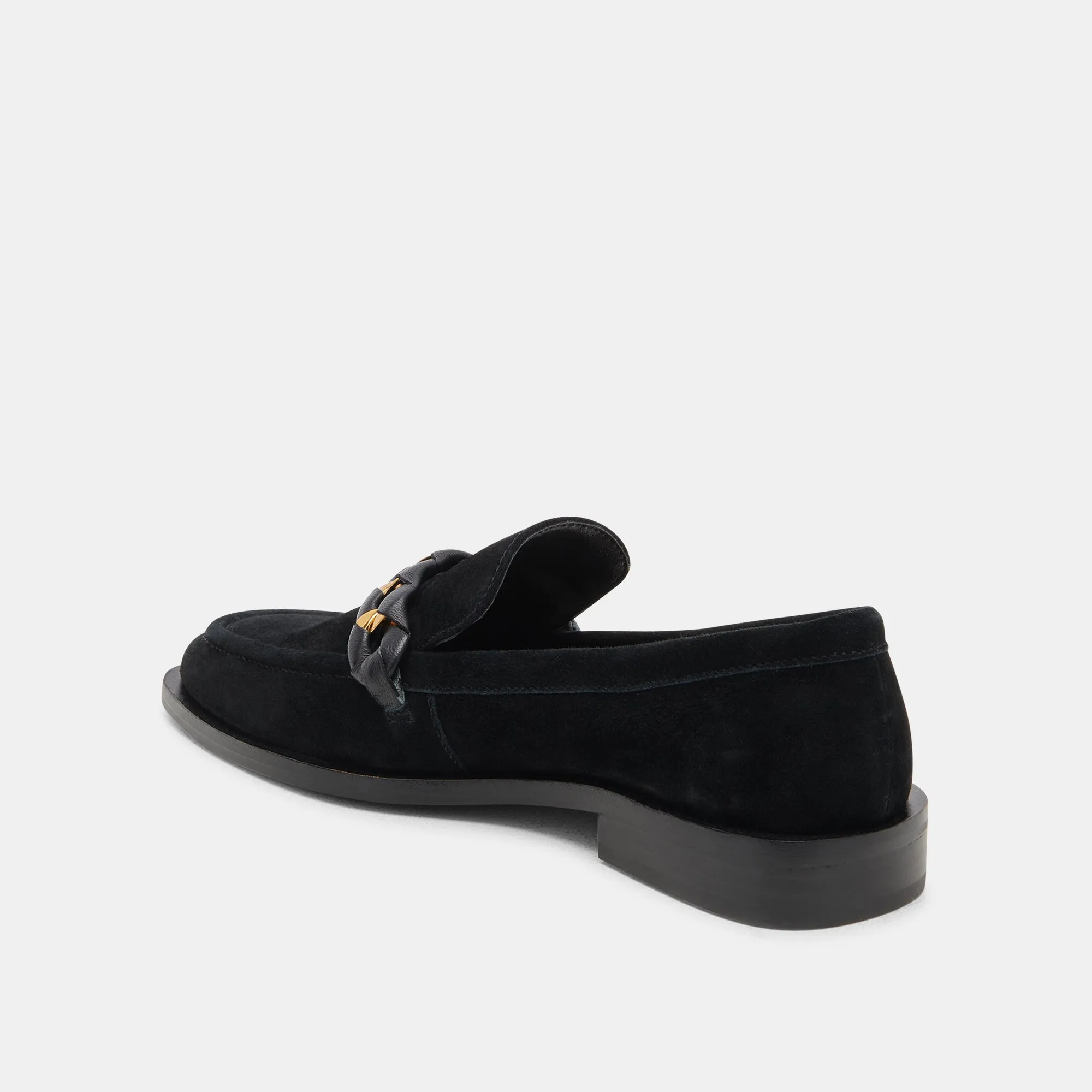 SALLIE FLATS ONYX SUEDE