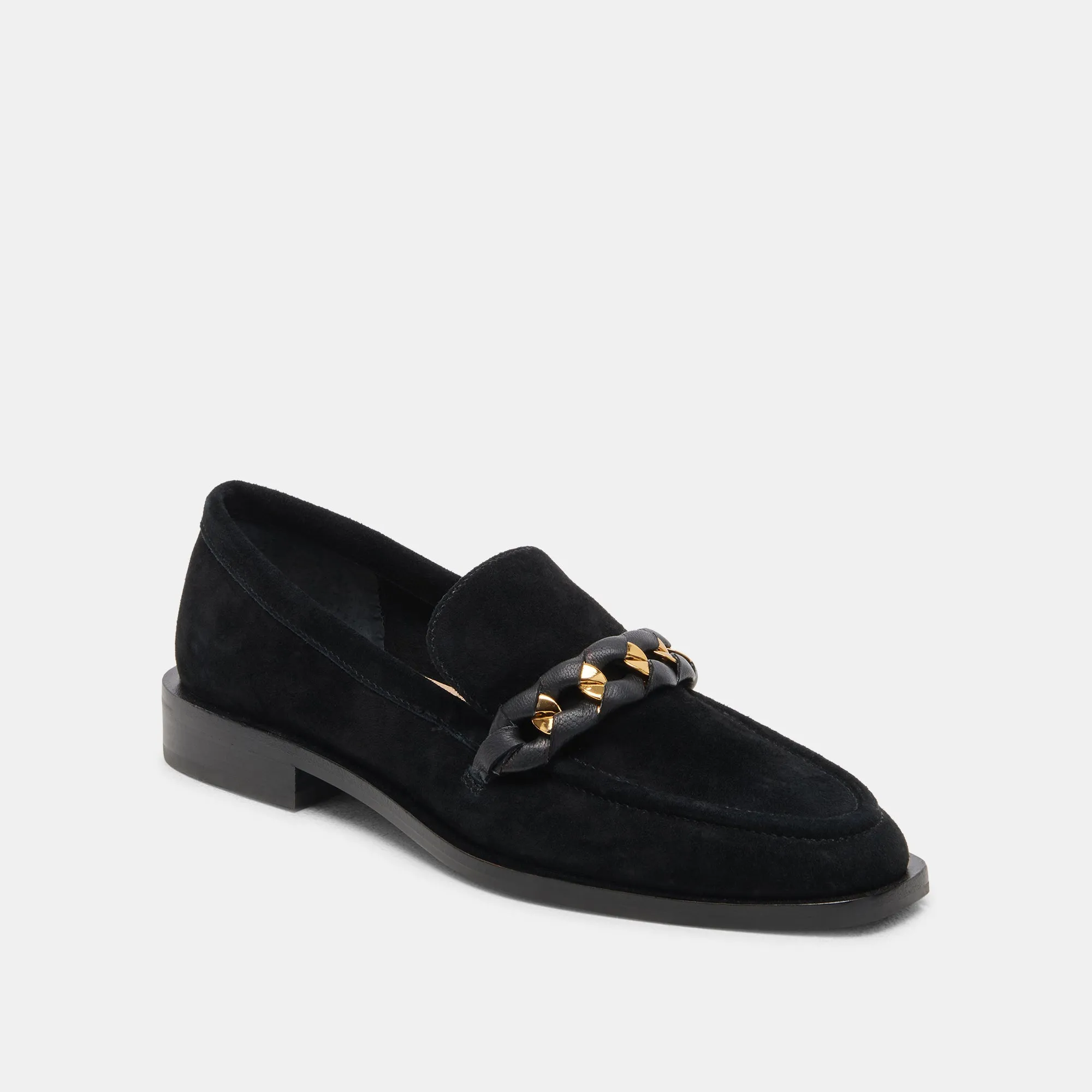 SALLIE FLATS ONYX SUEDE
