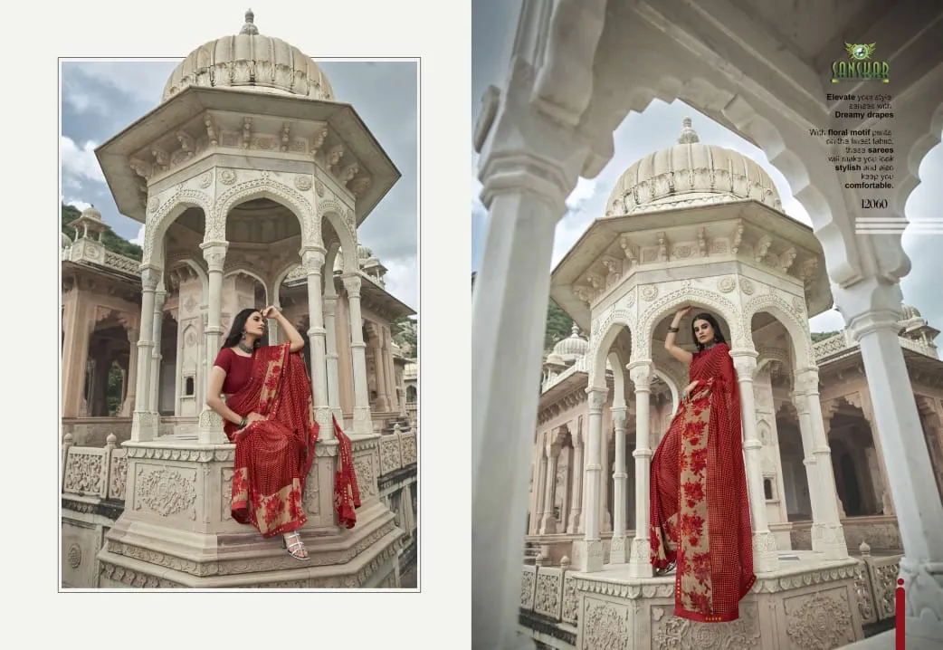 Sanskar Launched Signature Vol 13 Georgette Casual Wear Sarees Collection