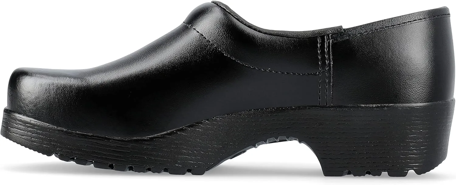 SIKA 1185 Flexika Comfortable Leisure Clog - Footbed in Soft Textile Material - Black - Men 8.5 / Women 10
