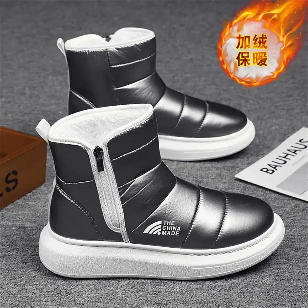 Silver Plush Mens HighTop Sneakers Sporty  Stylish