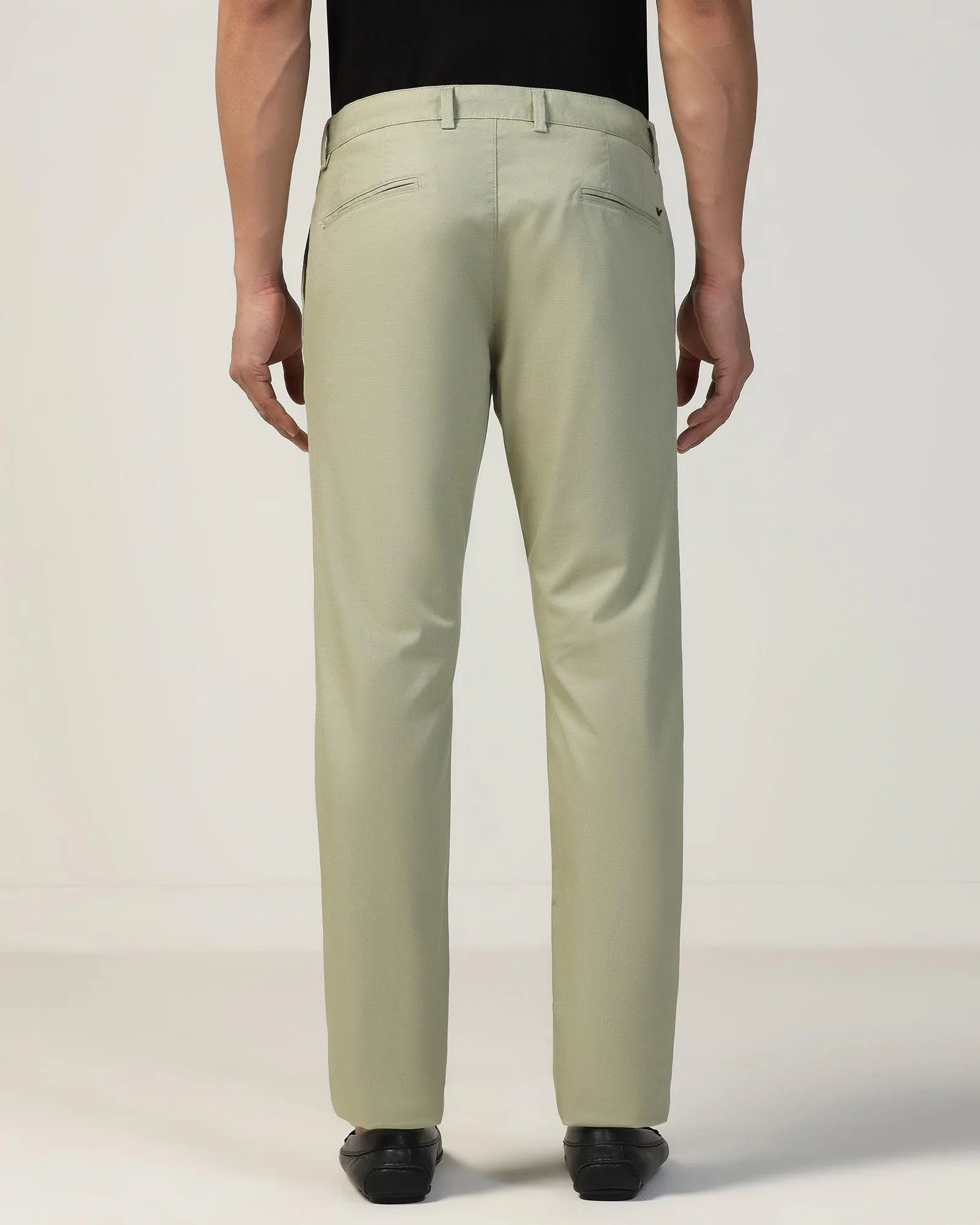 Slim Fit B-91 Casual Olive Textured Khakis - Kart