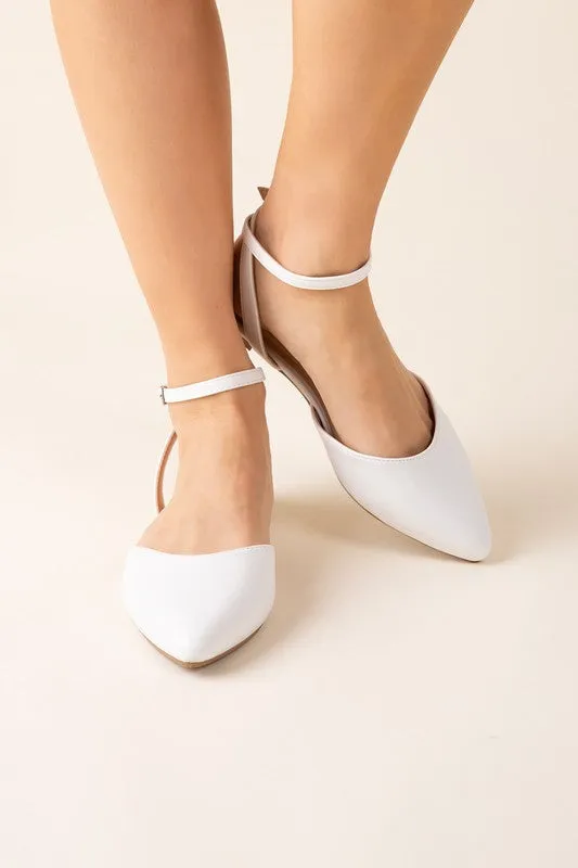Soda Linden-S Ankle Strap Flats