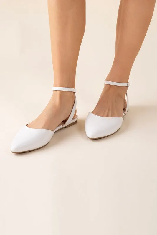 Soda Linden-S Ankle Strap Flats