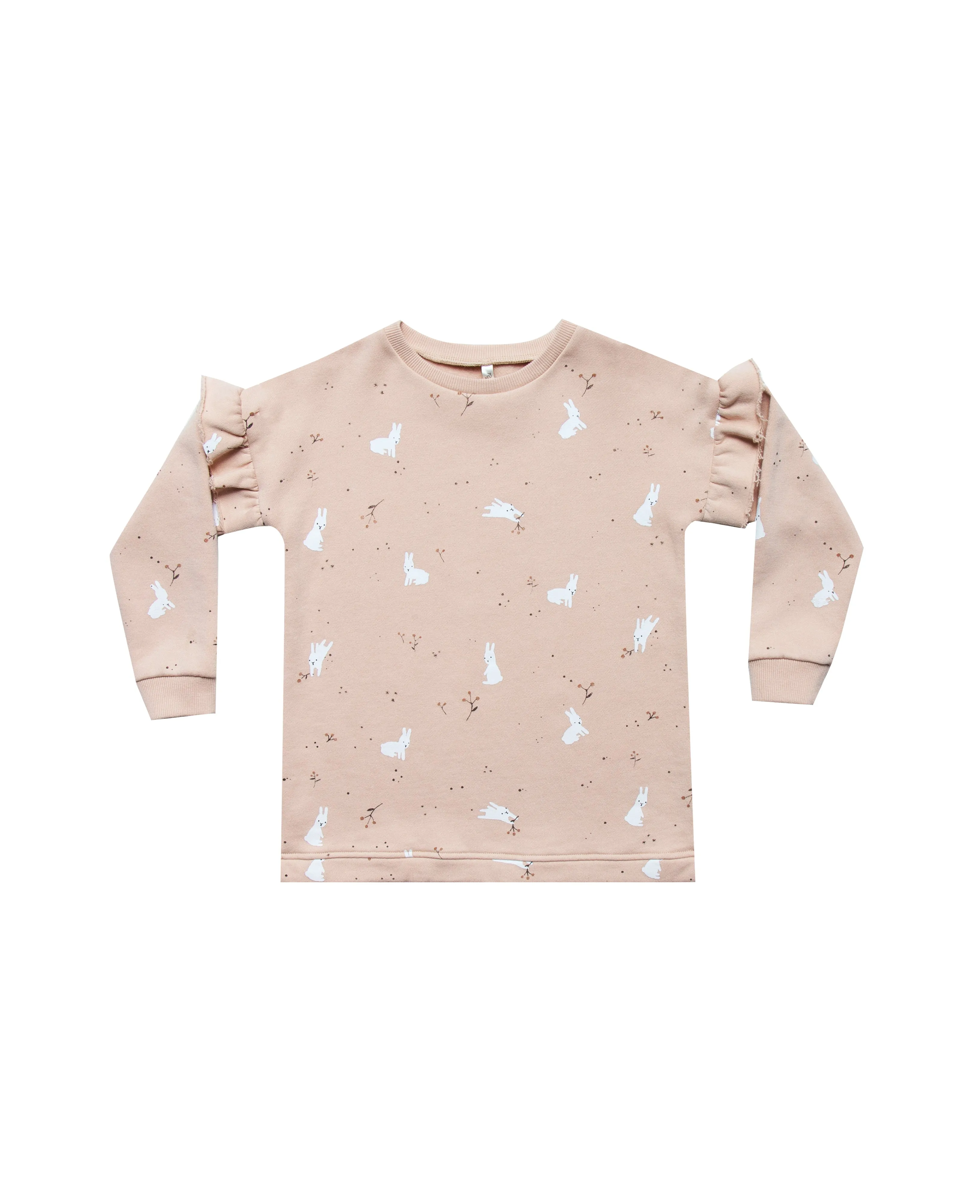 Sweatshirt Dress in Snow Bunny by Rylee   Cru
